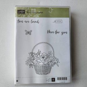 Stampin Up Blossoming Basket wood stamps
